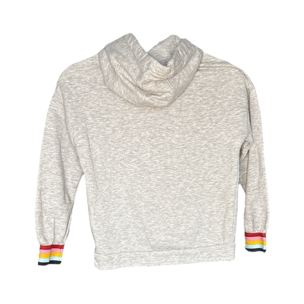 Marks & Spencer Kids Hoodie “Be Awesome” in Rainbow Jewels sz 9/10 - Picture 3 of 6